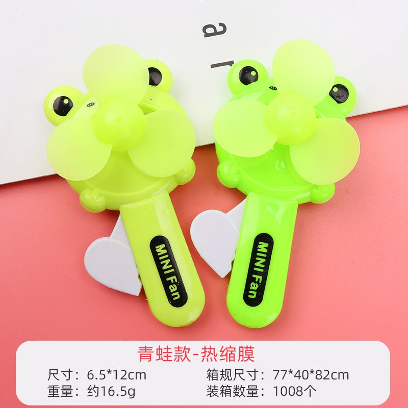Creative Mini Hand Pressure Small Fan Cartoon Handheld Toy Hand Roll Children Students Small Gift Gift Stall Sale - Image 1